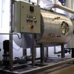 Pure steam generator 700 kg/h, 3 bar steam pressure control deviation less than 0.1 bar